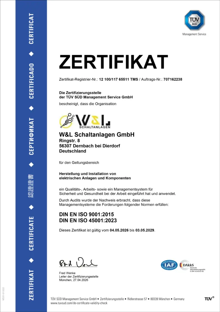 Zertifiziert durch TÜV SÜD Management Service GmbH